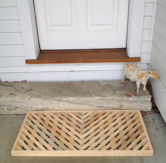 Barn Red Wooden Doormat